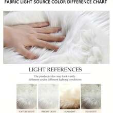 1pc Beige Fluffy Round Decorative Carpet, Beige Long Plush Rug, Multiple Color Options, Comfortable Skin-Friendly Bedside Mat, Seasonal Decor, Winter Theme, Home Decor, Christmas Decor, Christmas Rug, Bedroom Decor, Small Rug, Carpet, Home Decor, Living Room Rug - Multicolor - View 10