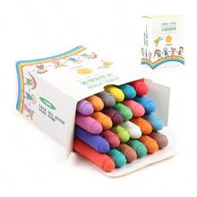 儿童无尘粉笔，彩色人行道粉笔，可水洗粉笔，适合儿童户外艺术游戏，黑板粉笔