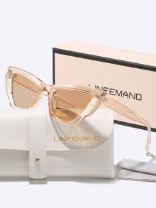 Kính mắt mèo trang trí LINFEMAND phối màu cầu vồng, viền retro tương phản đầy màu sắc, phù hợp cho kỳ nghỉ, phong cách đường phố, đeo hàng ngày, phụ kiện cần thiết, quà tặng ngày lễ. - Nhiều màu - Xem 8