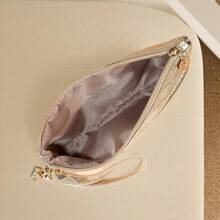 New Rhombus Clutch Wallet, Multi-Compartment Mini Long Coin Purse, Convenient Outdoor Phone Pouch, Storage Bag - Gold - View 5