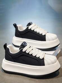 New Men's Thick Sole Comfortable Lightweight Versatile Casual Sneakers, Minimalist Fashion