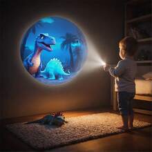 1 Set Of Children's Projection Flashlight Toys, Slideshow Lighting Flashlight, Puzzle And Early Education Fun Creativity