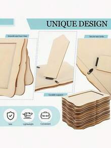 20/6 إطارات صور خشبية صلبة DIY - إطارات صور موجية يدوية الصنع مقاس 6 بوصات مصنوعة من الخشب، إطار صور صغير فارغ واحد لعرض الصور؛ تصميم بسيط، إطارات الصور الخشبية مثالية للأعراس وغرف المعيشة والنوم وديكور جدران الصور والديكور المنزلي، وحوامل الصور وإطارات الصور