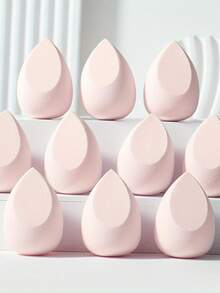 2pcs/4pcs/9pcs Water Drop Shaped Angled Makeup Sponges - Fragrance-Free High Quality Foam For Smooth Blending, Contouring & Highlighting - Ergonomic Design For Eye Shadow, Foundation & Liquid Makeup, Soft Textured , Professional Artist Precision Makeup Tool - Multicolor - View 1