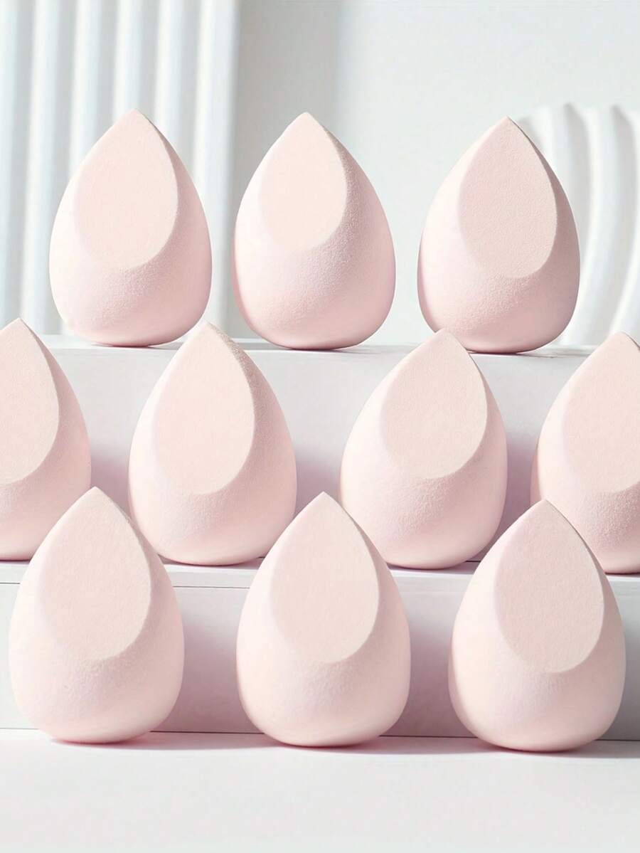 2pcs/4pcs/9pcs Water Drop Shaped Angled Makeup Sponges - Fragrance-Free High Quality Foam For Smooth Blending, Contouring & Highlighting - Ergonomic Design For Eye Shadow, Foundation & Liquid Makeup, Soft Textured , Professional Artist Precision Makeup Tool - Multicolor - View 1