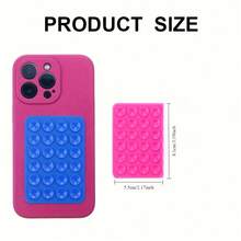 20 piezas Ventosas de silicona multifuncionales - Tipo universal, adecuadas para fundas protectoras de tabletas, adhesión fuerte, fácil de quitar, reutilizables y lavables - Adecuadas para decorar fundas de teléfonos y como soportes de computadora para accesorios de teléfono del Ramadán, Material: Silicona - Multicolor - Ver 4