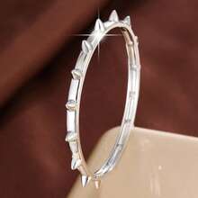 1 pieza Brazalete de mujer con diseño liso y creativo con forma de remache - Multicolor - Ver 3