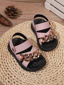 Fashionable Casual Popular New Kids Sandals, Student Summer Beach Shoes, Toddler Non-Slip Soft Bottom Shoes - Pink - View 1