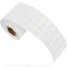 Piezas Etiqueta Circular Trmica, 15 mm Etiquetas Blancas Autoadhesivas, Pegatinas Puntos Adhesivos Circulares Apliques Redondas De Puntos para Paquetes Oficina - Blanco - Ver 1