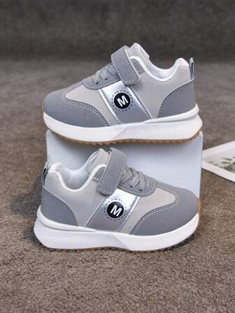 Spring New Kids Sports Shoes, Fashion Boys Casual Shoes, Hook And Loop Student Girls Running Shoes