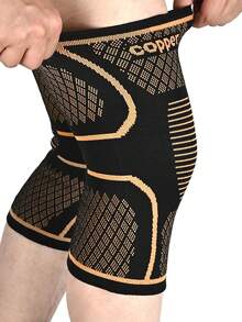 1 Pair Of Knee Guards For Both Men And Women - Copper Men's Knee Guards, Which Can Relieve Knee Pain. They Are Used To Alleviate Knee Pain, Treat Arthritis, Protect Knees During Exercise And Provide Rehabilitation Support. They Are Suitable For Sports, Running, Weightlifting, Etc., And Can Provide Support For The Knees In These Activities. Black Style.