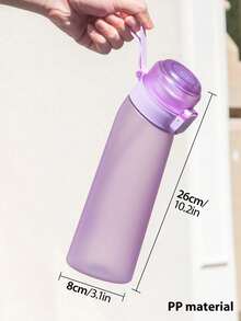 1个水果香味水瓶，运动水瓶入门套装，户外运动水杯，含1个随机椭圆形水果香味环，适合健身房和户外活动礼品 - （香味环仅改善嗅觉，不改变味道）不会改变水的味道，只会让水散发香味 - 彩色 - 查看 2