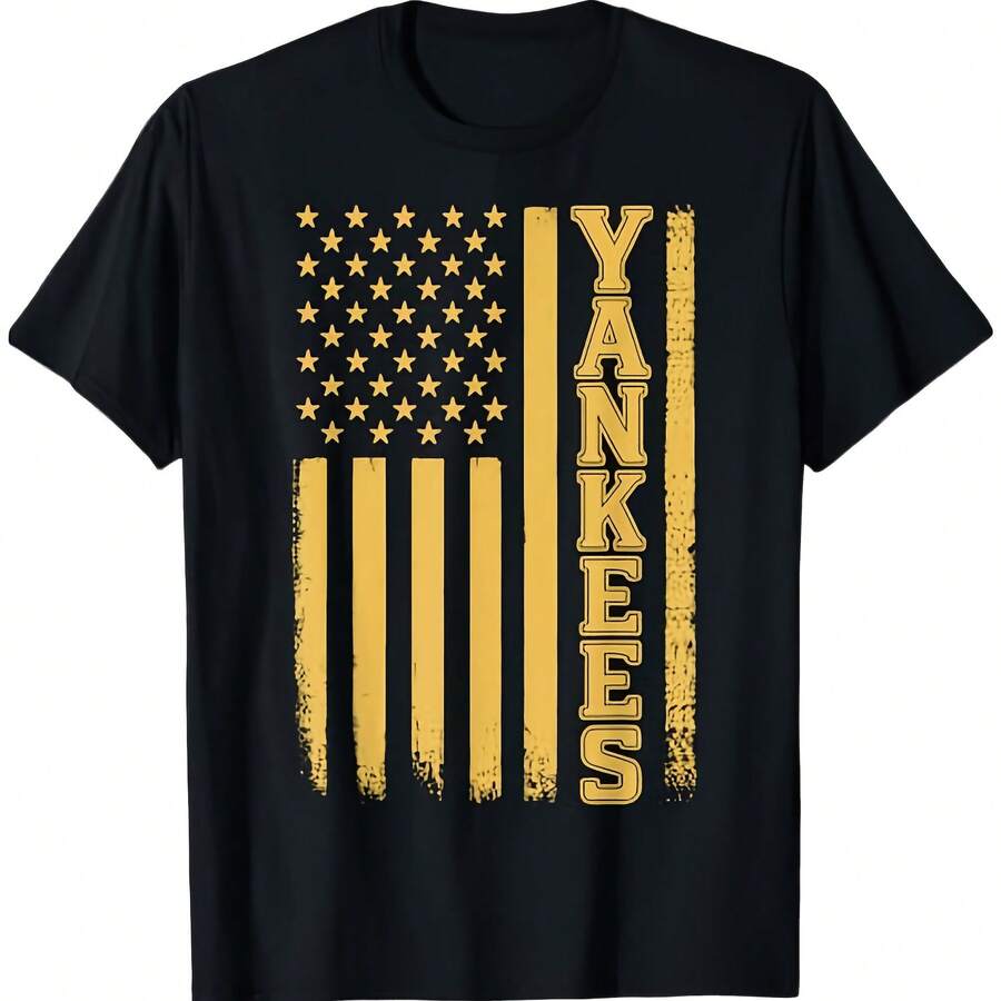 Regalo de Letras de Orgullo Vertical de Estados Unidos para la camiseta de Wo - Negro - Ver 1