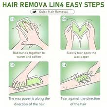 40片双面脱毛蜡纸，热销跨境爆款，温和不刺激，全身适用，私密处、手、腿、腋下 - 綠色 - 查看 12