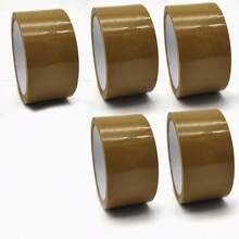 1/2/5/6pcs - Super Value Pack 6 Rolls Brown Tape 48mm X 66m Heavy Duty Brown Packing Tape, Suitable For Packages, Cardboard Boxes, Paper Boxes | Brown Self-Adhesive Packing Tape - Brown - View 14