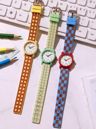 1pc High-Quality Dopamine Design Watch For Women, Suitable For Students, Exams, Waterproof Wristwatch