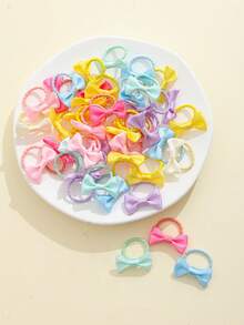 50条/包超可爱婴儿彩色弹力发带，适合所有季节的婴儿