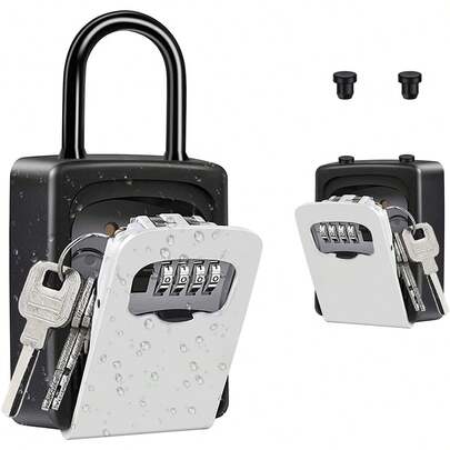 ZHEGE セキュリティキーボックス 壁掛け 鍵 収納 4桁ダイヤル式 防犯 盗難防止