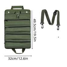 工具套装，男女通用重型收纳盒，便携式储物盒，带 2 个可拆卸拉链袋，适用于电工和机械师，迷你便携式五金工具包。 - 彩色 - 查看 9