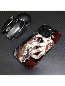 Fast EU Shipping (DE & ES)  Japan Cool Anime Black God Zun Phone Case 17, 16e, 16, 15, 14, 13, 12, 11, Mini, Pro Max Air X XR XSMAX 8, 7 Plus Shockproof Matte Back Cover, Anime Peripheral Products, Mobile Accessories, Healing Theme, Pop Culture, Injection Molded Case, Durable Phone Case, Phone Protective Case, Collectors, Pop Art Enthusiast - Màu đen mờ - Xem 6