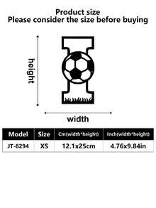 1 pieza Decoración de pared para exteriores, Logotipo inicial, Letra entrelazada de fútbol de metal, Decoración de arte de pared, Decoración de pared de metal clásica de fútbol, Material resistente, Calidad superior, Diseñado con un tema de fútbol, Adecuado para el hogar, la oficina, el dormitorio, la sala de estar, el jardín y otras escenas, Un regalo ideal para los fanáticos del deporte, Una decoración de logotipo de metal personalizada artística y moderna, Una excelente opción para regalos de inauguración de la casa, cumpleaños y días festivos, decoración de habitaciones, decoración de dormitorios, hogar - Multicolor - Ver 16