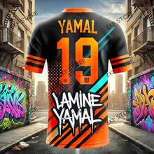 2025 última moda Yamal impreso Fan edición conmemorativa camiseta deportiva entrenamiento de competición al aire libre Jersey transpirable - ZKF-18270 - Ver 12