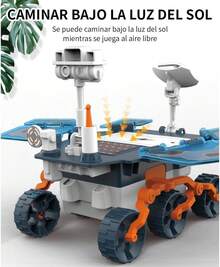 Juguete De Rover, Juguete Educativo Stem Con 2 Modos (/BateríA), Modelo De Coche Para Montar, Para 8 A 15 AñOs (Amarillo) - Amarillo - Ver 6