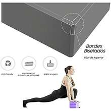 MONZÓ| Bloques de Yoga | 2 Bloques de Yoga | 2 Bloques de yoga + 1 Yoga Strap| 2 Bloques de Yoga + 1 Correa de Estiramiento | Yoga| Pilates | Bloque de Yoga | Yoga Strap |Correa de Estiramiento |(GRIS 2 BLOQUES DE YOGA)