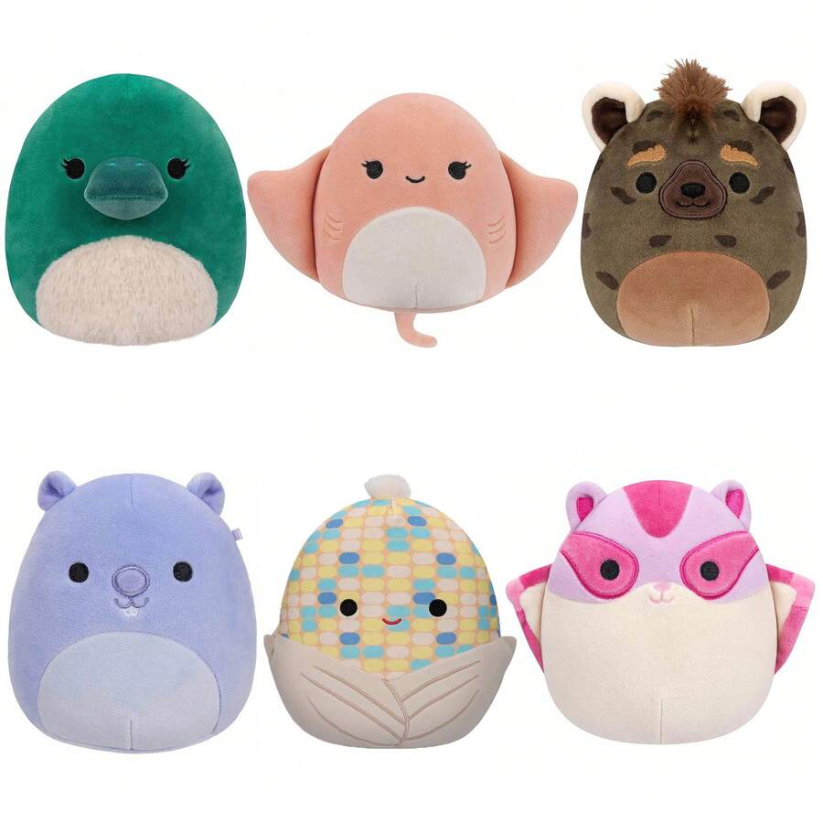 Squishmallows BRIXTON 粉色奶油色蜜袋鼯毛绒玩具,5英寸,Kellytoy官方授权,色彩缤纷,柔软可爱,适合儿童,男女皆宜,可水洗,柔软有嚼劲,适合所有年龄段。 - All 6 styles - 查看 1