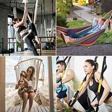 Arlent Gancho de Techo para Silla Colgante de 180 °, Soporte de Techo de Acero Inoxidable Resistente de hasta(modelo1) - Multicolor - Ver 8