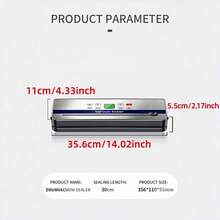 Máy hút chân không cầm tay USB có thể sạc lại, Máy hút chân không thực phẩm kèm 10 túi chân không, Kiểm soát nhiệt độ, Dao cắt trượt, Thiết kế đa chức năng cho nhà bếp, nhà hàng, cắm trại ngoài trời để giữ thực phẩm tươi ngon - Màu xanh lam - Xem 6