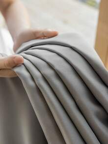 1 buah Tirai Rayon Modern Warna Polos, Desain Kantong Batang, Cocok untuk Ruang Tamu dan Kamar Tidur - Tirai Tipis dan Penyaring Cahaya, Tirai Ruang Tamu, Tirai Kamar Tidur - Grey - View 8