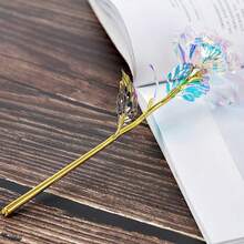 5pcs/10pcs Girl Birthday Gift Living Room Decoration Valentine's Day Proposal Decoration Artificial Flower Crystal Luminous Rose, Party Decor, Romantic Proposal, Decorative Accents, Festive Arrangement, Glowing Roses, Highquality Artificial, Wedding Decor, Wedding Decorations - Multicolor - View 7