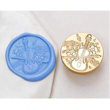 1pc Sealing Wax Stamp Head For Seal Envelope Invitation DIY Scrapbooking, Music Themed Wax Seal Stamp Head Replacement - Multicolor - View 12