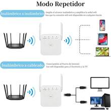 ¡RecomendadoRepetidor de Señal Wifi,Amplificador de Señal WiFi 360 ° Cobertura Completa,300Mbps Inalámbrico Wifi Extender Adaptador,Puertos Ethernet de Antena Integrados, Soporte para el Modo AP/ Repetidor(Blanco)¡Top de Temporada - Ver 4