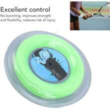 RiToEasysports Cadena de Raqueta de Tenis, Cuerda de Tenis de 200m de 200 M Cuerda de Tenis Fluorescente de Poliéster Fluorescente para Jugadores Ofensivos Que Buscan Durabilidad y Rendimiento(default) - Multicolor - Ver 8