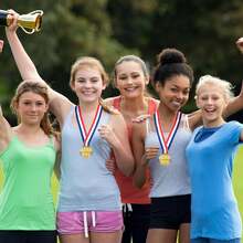 12 Pieces Award Medals-Winner Medals Prizes Sports, Competitions, Party, Spelling Bees, Style, 2 Inches - Gold - View 6
