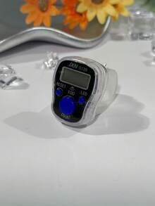 1pc Transparent Electronic Counter, Middle Eastern Arabic Digital Convenient Ring Counter, Stress Relief Hand Press Counter, Compact & Portable, Suitable For Prayer Counting, Knitting Counting, Business Use, Golf, Etc. - Multicolor - View 15