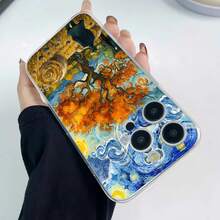 Estuche para teléfono de TPU con patrón de remolino de árbol de otoño compatible con teléfonos   17  16 Pro Max  15 Pro Max  13  12 Con función de protección anticaídas y anticaídas Esta funda para teléfono es un regalo ideal para familiares, amigos, amantes, parejas y una elección perfecta para las celebraciones navideñas.funda de ,  funda de  16, Navidad,  fundas de , funda de  15,  17 Pro Max, fundas para , funda de  16 Plus, regalos de Navidad, funda de  13, funda de teléfono de Navidad, funda de  16 Pro, funda de teléfono  15, funda de teléfono  13, funda de  15, rosa, funda de teléfono rosa, regalos, malvado, regalos para mujeres, funda de teléfono linda, regalos para hombres, teléfono negro Estuche, regalos para hombres - transparente - Ver 3