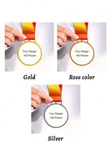 Customized Personalized Acrylic Round Medal With Photo, 3 Styles, Anniversary And Corporate Recognition Medal For Celebrating Special Days, Custom Acrylic Photo Medal Award - Multicolor - View 6