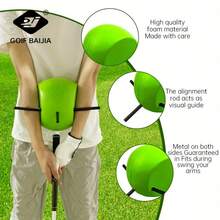 1 Set Lightweight Golf Swing Trainer With Chicken Wing Eliminator - Portable Golf Posture Correction Training Aid, Ideal For Home/Backyard Warm-Ups & Swing Practice, Must-Have Golf Training Accessories For Beginners & Amateurs - Multicolor - View 8