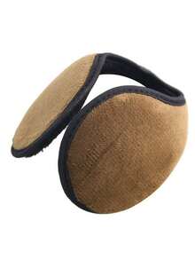 1 sztuka wielokolorowych, opcjonalnych, prostych, jednolitych kolorów, męskich, zimowych, ciepłych nauszników, owijek na uszy, nauszników zapewniających ciepło jesienią i zimą, nauszników odpowiednich do codziennego użytku w podróży i pracy