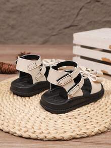 Fashionable Casual Popular New Kids Sandals, Student Summer Beach Shoes, Toddler Non-Slip Soft Bottom Shoes - Beige - View 6