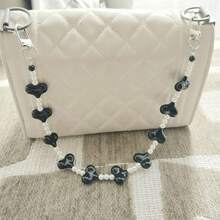 1 buc Șnur de telefon decorativ cu inimă și perlă, curea creativă de înaltă calitate, pandantiv anti-pierdere, breloc/geantă, cadou de Ziua Îndrăgostiților