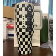 ACTA Hydrojug 32oz,40oz Traveler Coconut Brown Gingham Limited Edition Water Bottle With Handle & Flip Straw - Fits In Cup Holder, Leak Resistant Tumbler-Reusable Insulated Stainless Steel & Rubber Base - Gifts For Women & Men, - 彩色 - 查看 29