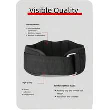 Adjustable Weightlifting Belt, Provides Lumbar Support For Squats, Deadlifts, And Other Strength Training Exercises To Protect Spine And Stabilize Core - Black - View 3