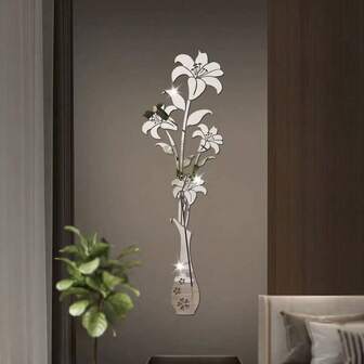 1片3D亚克力墙贴，适用于客厅装饰，可用作电视背景墙、沙发背景墙和走廊装饰，也可用于卧室装饰、房间装饰、万圣节装饰、秋季装饰、教室装饰，可移除贴纸