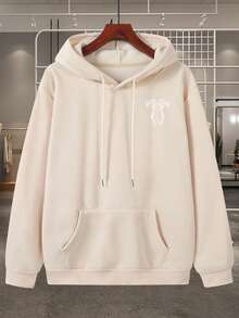 Sudadera con Capucha para Hombre - Albaricoque - Ver 2