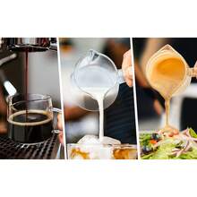 4盎司浓缩咖啡杯，异形双嘴带把手玻璃咖啡杯，小型浓缩咖啡机配件，2个装 - 彩色 - 查看 9