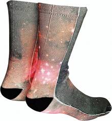 Calcetines KACOLOR Divertidos Unisex para Hombres Novedad Locos Impresos en 3D Calcetines Largos de Compresión - L65. - Ver 5